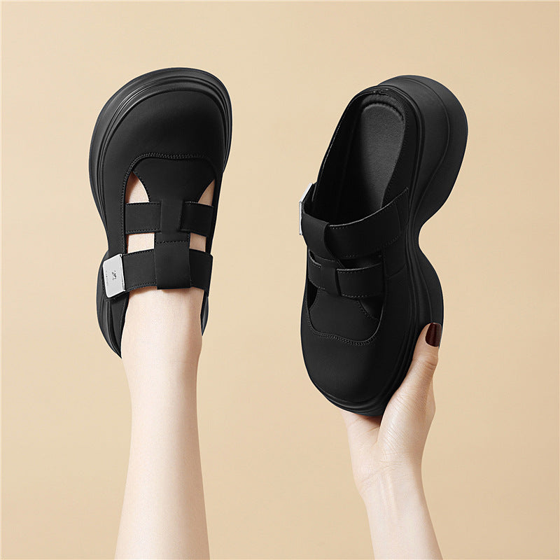 Damen Modische Komfort-Schuhe mit verstellbaren Riemen R&B