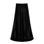 Damen Eleganter Maxirock aus satinierter Viskose R&B