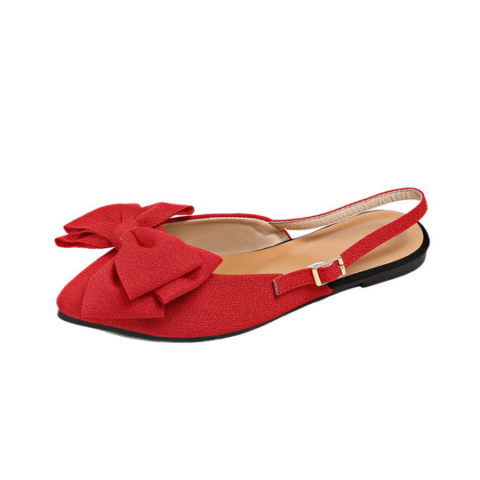 Damen elegante Ballerinas mit dekorativem Schleifen-Design R&B