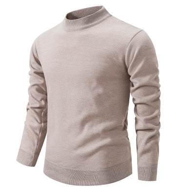 Herren Hochwertiger Strickpullover mit modernem Stehkragen R&B