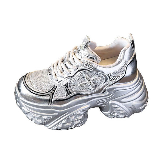 Damen Chunky Sneakers mit voluminösem Profil und atmungsaktiver Struktur R&B