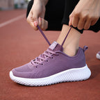 Damen Atmungsaktive Freizeitsneaker mit flexiblem Mesh-Obermaterial und rutschfester Sohle R&B