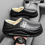 Damen Bequeme Hausschuhe mit warmem Innenfutter und rutschfester Sohle R&B