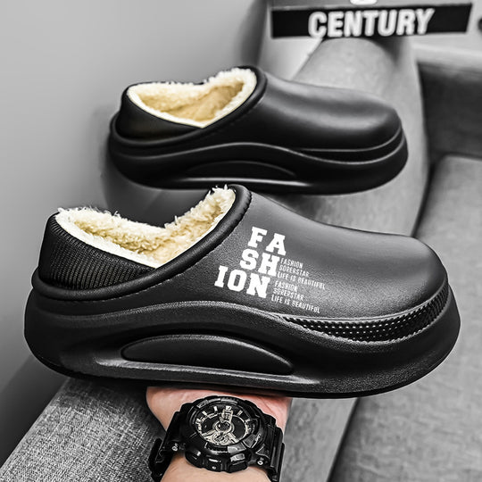 Damen Bequeme Hausschuhe mit warmem Innenfutter und rutschfester Sohle R&B