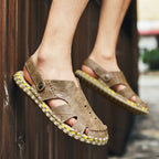 Damen Komfortable Ledersandalen