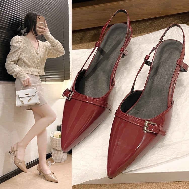 Damen Elegante Slingback-Pumps mit modischem Finishing R&B