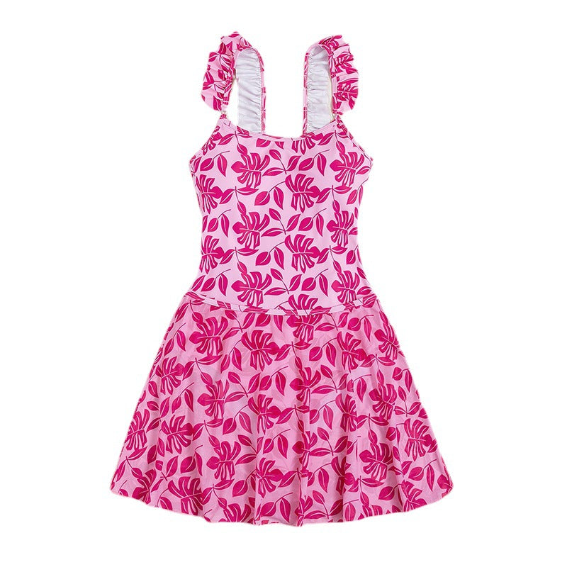 Damen Schwimmdress mit verspielten Rüschendetails R&B