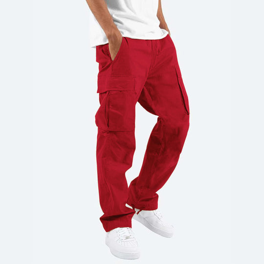 Herren Cargo-Hose mit praktischen Seitentaschen und elastischem Bund R&B