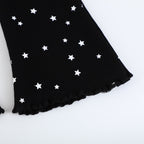 Mädchen Flared Leggings mit funkelndem Sternenmotiv R&B