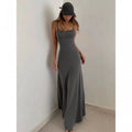 Damen Maxikleid mit elegantem Schnitt und verstellbaren Trägern R&B