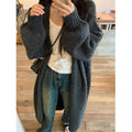Damen Kuscheliger Strickcardigan mit lässigem Schnitt und weitem Kragen R&B