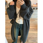 Damen Kuscheliger Strickcardigan mit lässigem Schnitt und weitem Kragen R&B