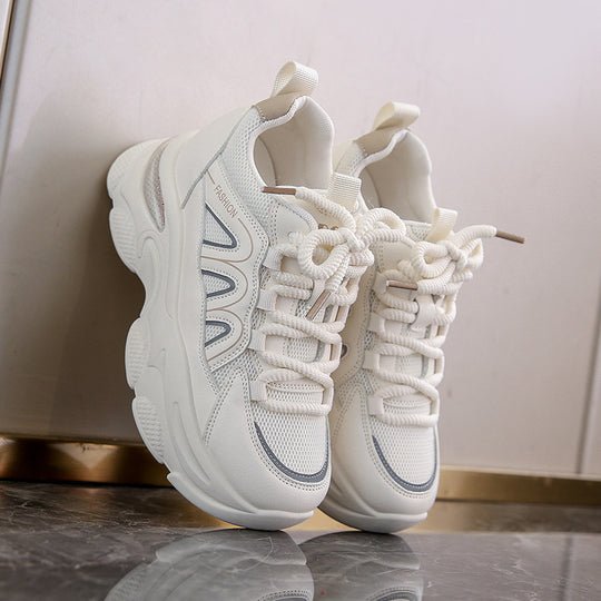 Damen Bequeme Sport Sneakers mit atmungsaktivem Mesh-Obermaterial und gummierter Sohle R&B