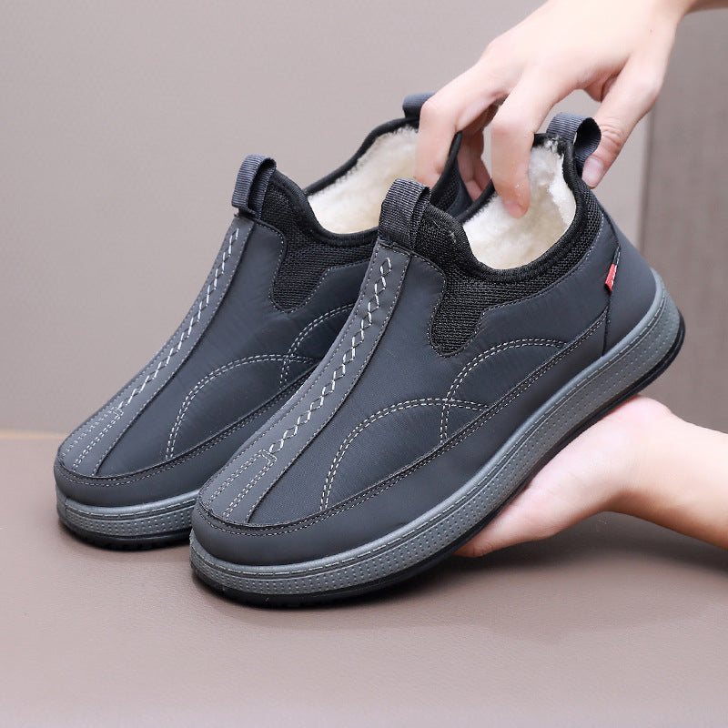 Damen Komfortable und warme Slip-On Freizeitschuhe mit Innenfutter R&B