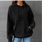 Damen Kapuzenpullover aus strukturiertem Material R&B