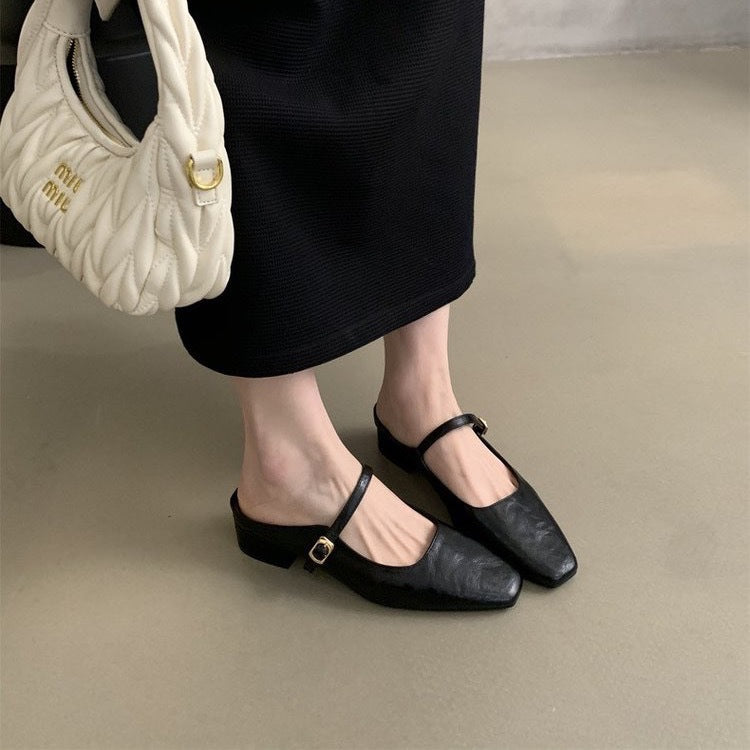 Damen Slingback-Pumps mit elegantem Riemchen und schickem Blockabsatz EB