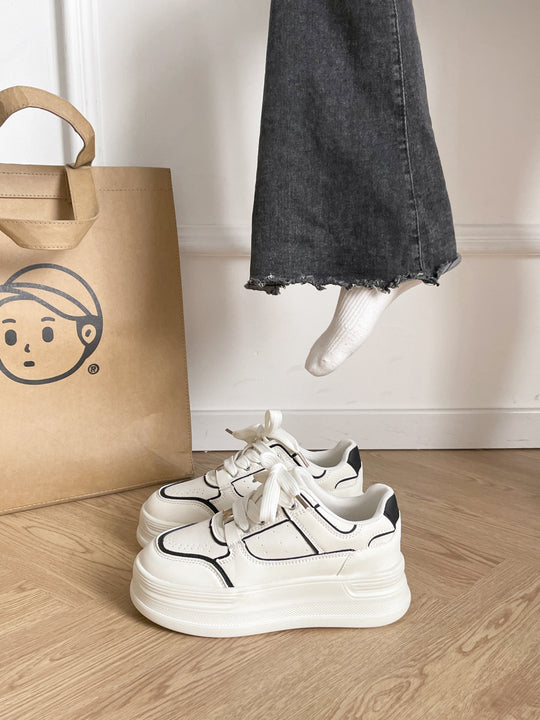 Damen Sportliche Plateau Sneaker mit ausgeprägter Dämpfung und modischem Design R&B