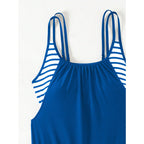 Damen Tankini-Set mit sportlichem Oberteil und hohen Beinausschnitten R&B