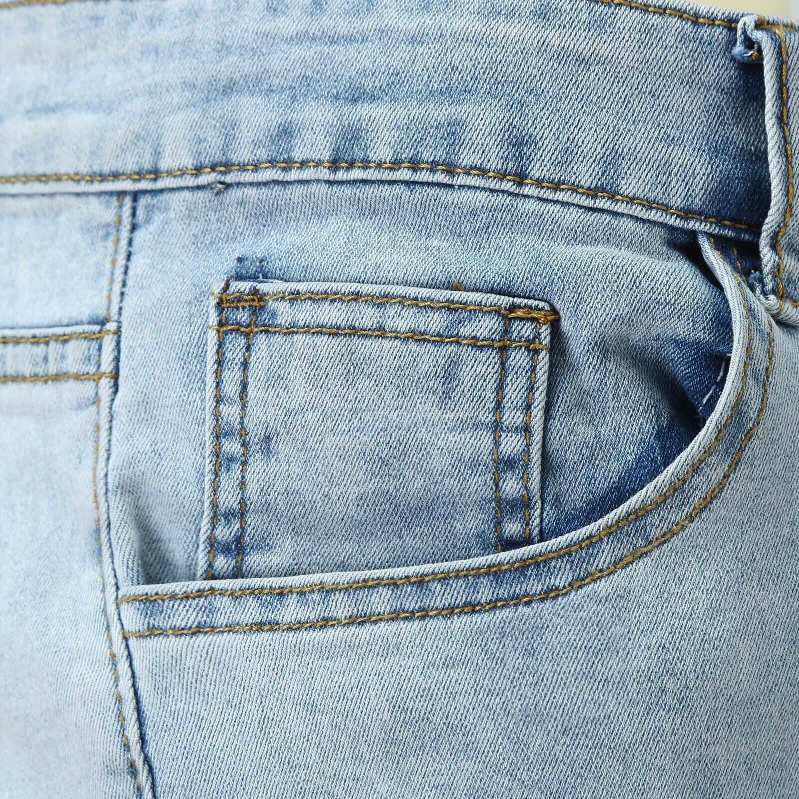 Herren Ripped Jeans im modernen Used-Look mit lässigem Schnitt R&B