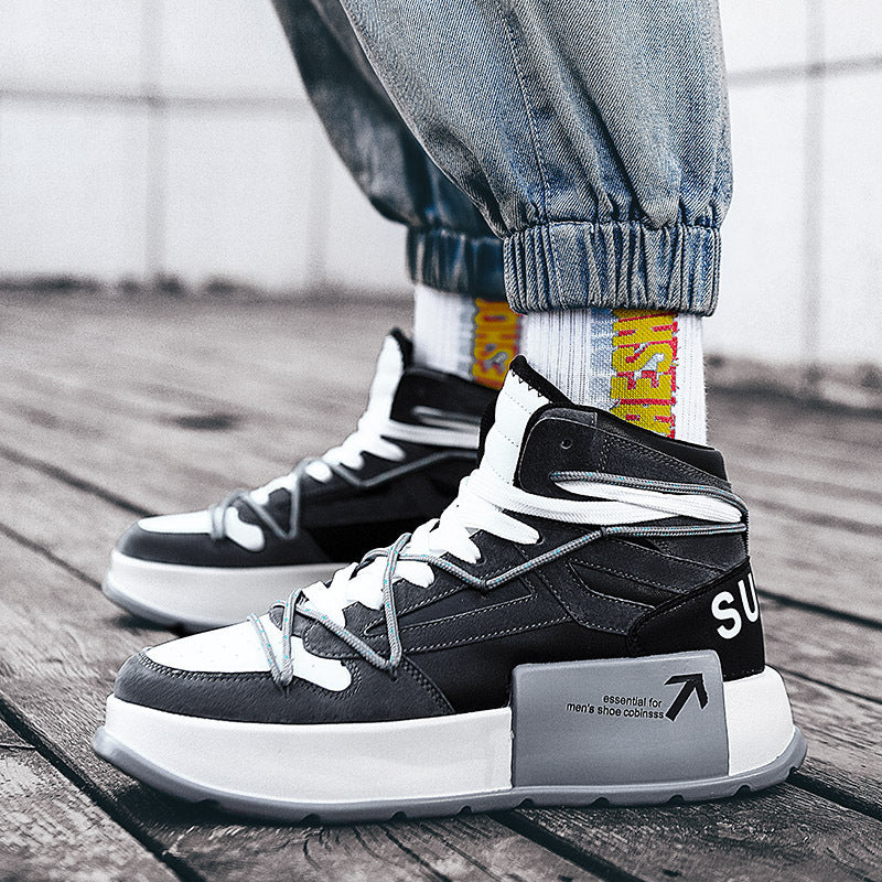 Herren Modische High-Top Sneakers mit innovativem Traktionsdesign R&B