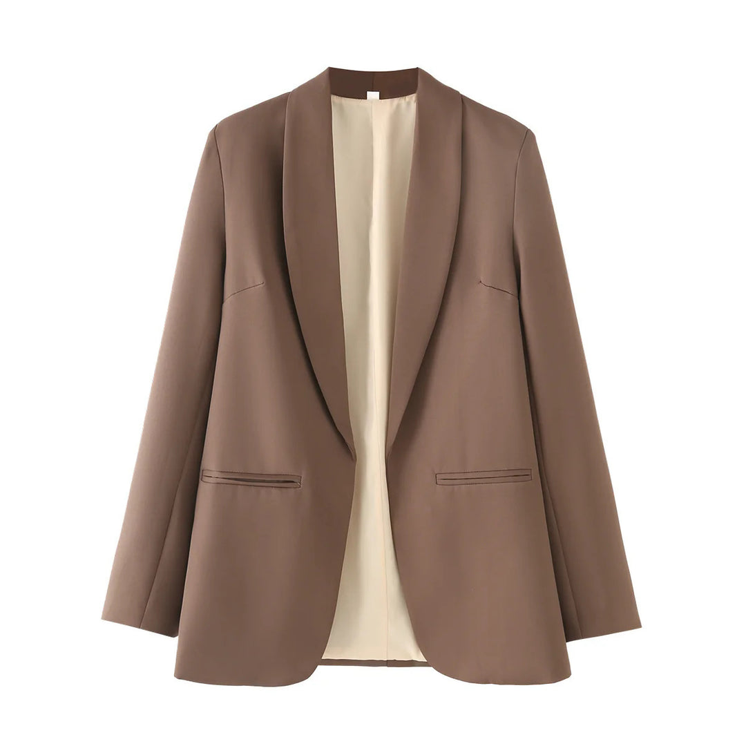 Damen eleganter Blazer mit modernem Schnitt und praktischen Taschen R&B