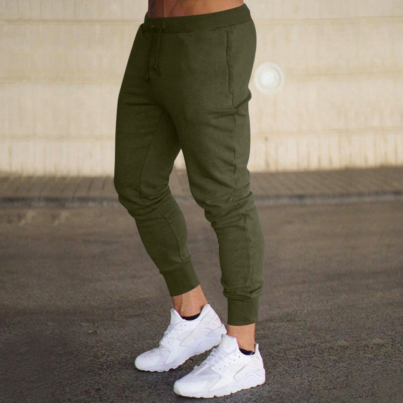 Herren nan eng zulaufende Jogginghose Baumwollmischung mit Bündchen und Kordelzug R&B