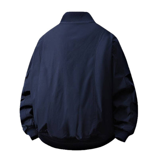 Herren Übergangsjacke mit hohem Kragen und praktischen Eingrifftaschen R&B