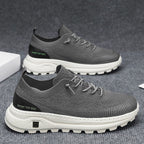 Damen Sportliche Sneaker mit atmungsaktiver Strickoberfläche und rutschfester Sohle R&B