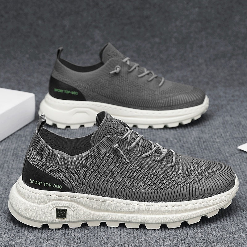 Damen Sportliche Sneaker mit atmungsaktiver Strickoberfläche und rutschfester Sohle R&B