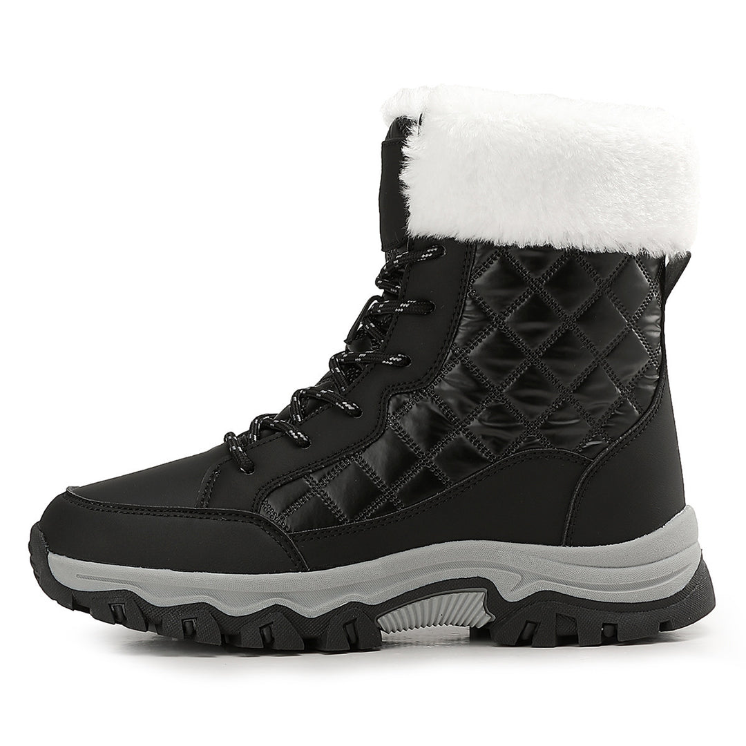 Damen Warm gefütterte Winterstiefel mit rutschfester Profilsohle R&B