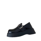 Damen Modische Chunky Clogs mit verstellbarem Schnallenverschluss und dickem Sohlenprofil R&B
