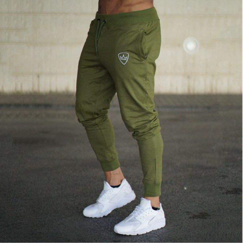 Herren Sweatpants mit schmalem Schnitt und elastischem Bund R&B