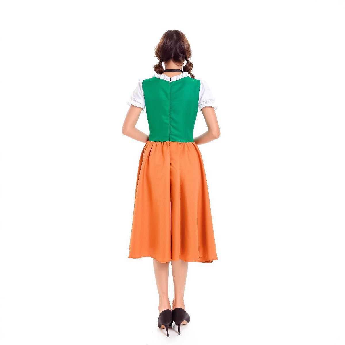 Damen Trachtenkleid mit romantischem Schnitt und verzierter Schürze R&B