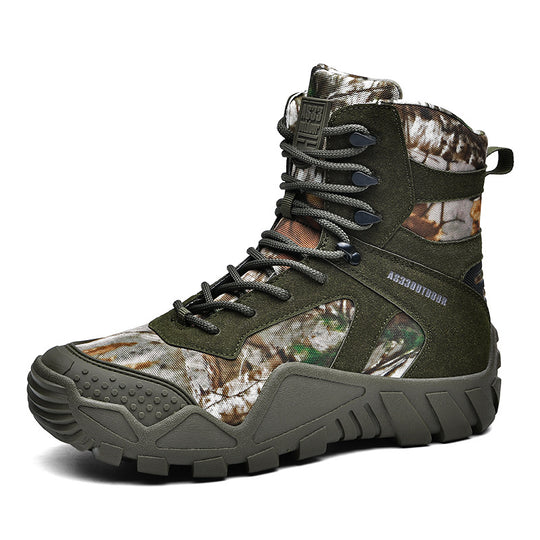 Herren Tactical Boots mit verstärktem Knöchelschutz und rutschfester Sohle R&B
