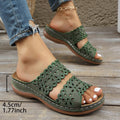 Damen Riemchen-Sandalen mit floralem Cut-Out-Design und ergonomischer Fußbettung R&B