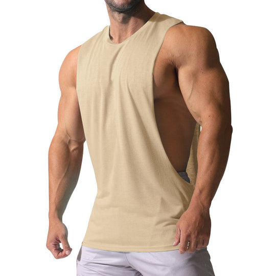 Herren Ärmelloses Sportshirt mit tiefem Rückenausschnitt und atmungsaktivem Material R&B