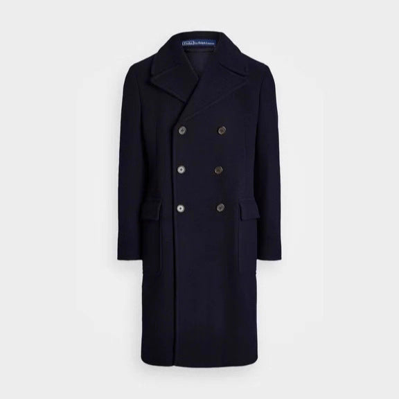 Herren eleganter klassischer Übercoat mit herausnehmbarer Weste R&B