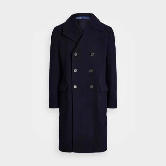 Herren eleganter klassischer Übercoat mit herausnehmbarer Weste R&B