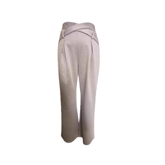 Damen Bequeme Palazzo-Hose mit dekorativem Bindeband und lässigem Schnitt R&B
