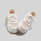 Damen Sneakers im sportlichen Style mit dekorativem Sternen-Muster und atmungsaktiven Obermaterialien
