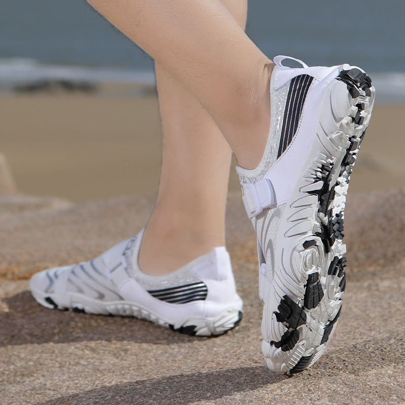 Damen Sportliche Aquafitness-Schuhe mit verstellbarem Gurt und rutschfester Sohle R&B