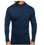Herren hochwertiger Rollkragenpullover aus langlR&Bigem Material R&B