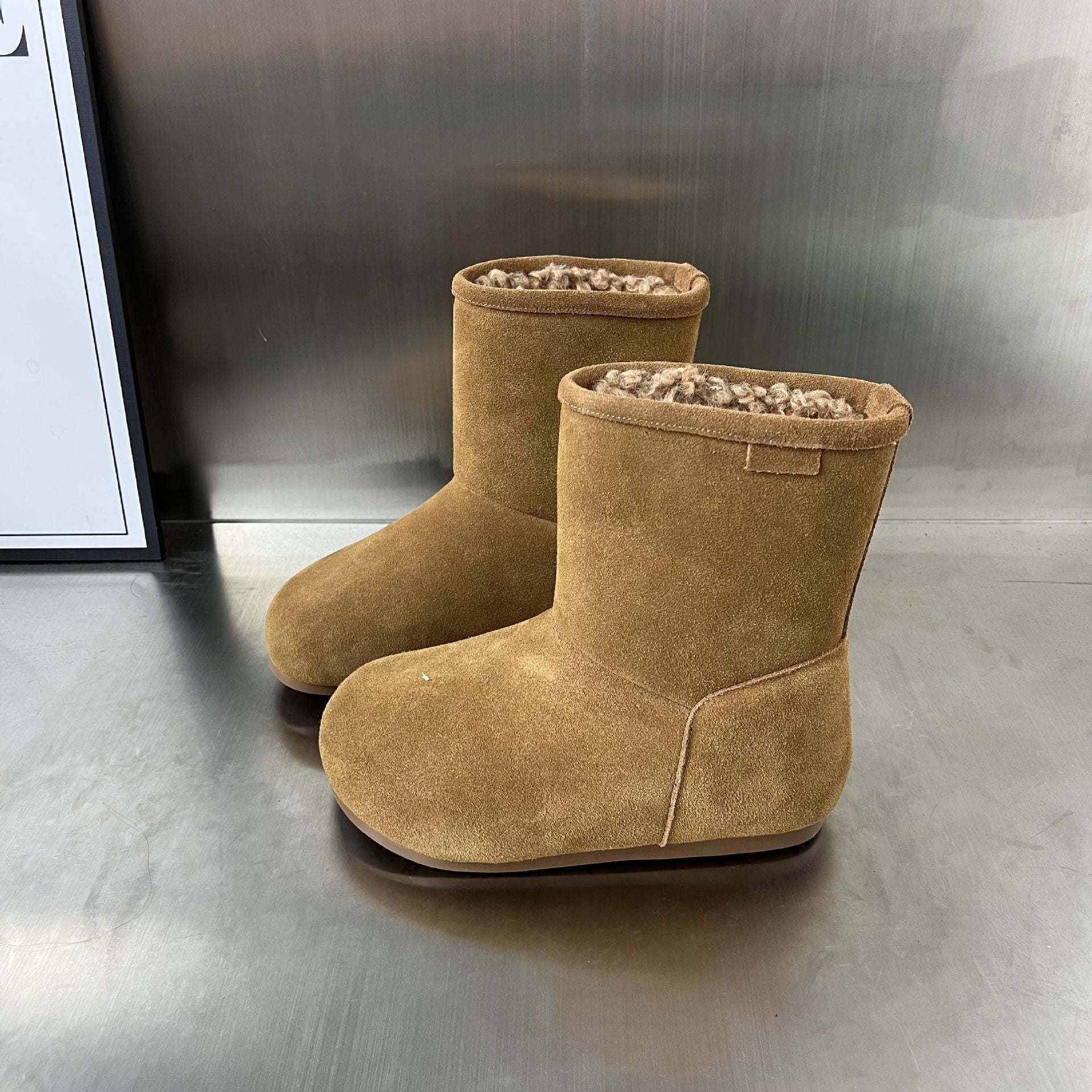 Damen Gemütliche Winterstiefel mit weichem Fleecefutter und rutschfester Sohle R&B
