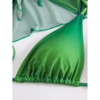 Damen Bikini-Set mit transparentem Oberteil und verstellbaren Trägern R&B