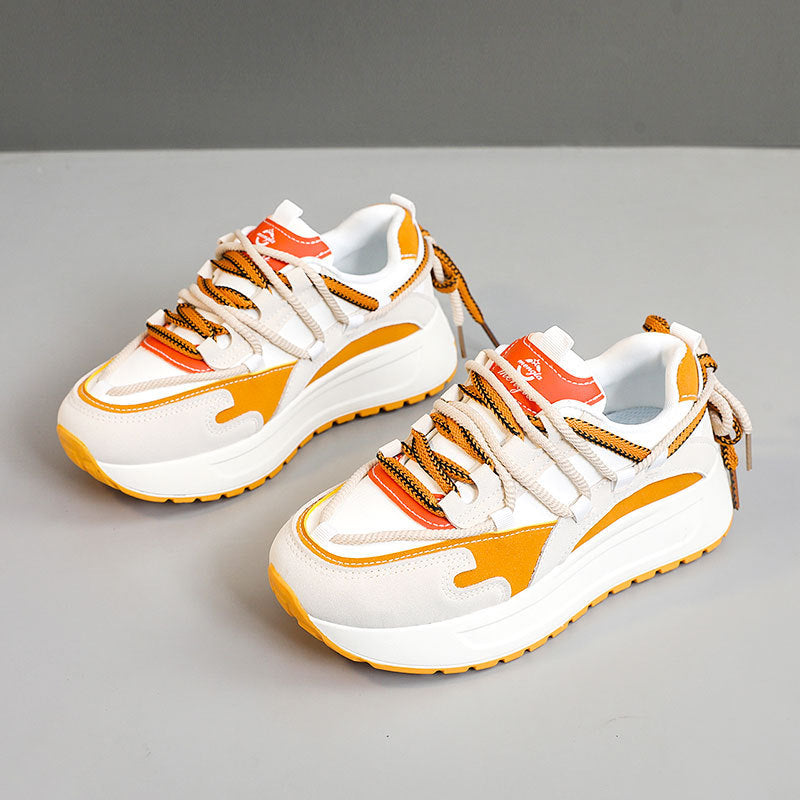 Damen Sportliche Chunky Sneakers mit atmungsaktiver Mesh-Oberfläche und dämpfender Laufsohle R&B