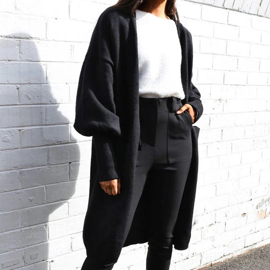 Damen Übergröße Cardigan mit lässigem Schnitt und tiefen Taschen R&B