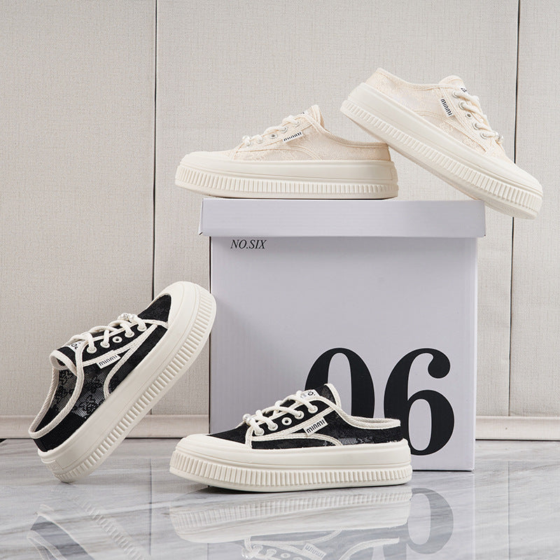 Damen Sneaker mit modischer Spitze und bequemer Sohle R&B