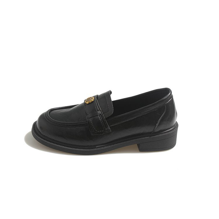 Damen elegante Mokassins mit dekorativer Schnalle R&B