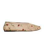 Damen Ballerinas mit floralem Stickmuster und bequemem Innenfutter R&B