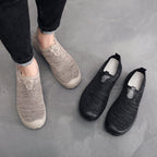 Damen atmungsaktive Slip-On Sneakers mit elastischem Einsatz